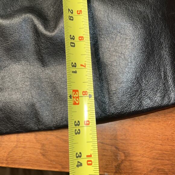 VTG Black Wilson Leather Jacket Coat Sz XS Womens Trench Thinsulate - Picture 4 of 6